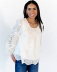 Laia Eyelet Lace Blouse