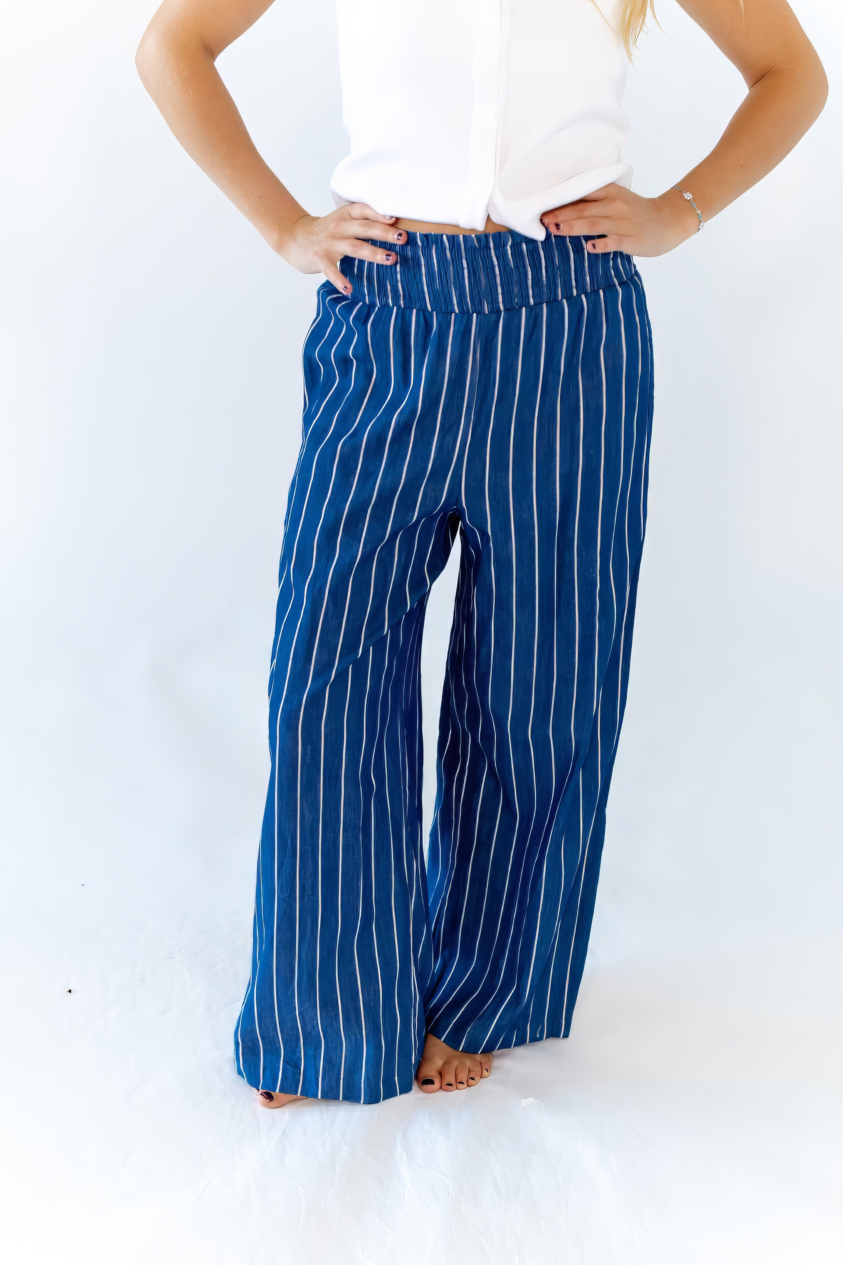 Swana Striped Palazzo Pants