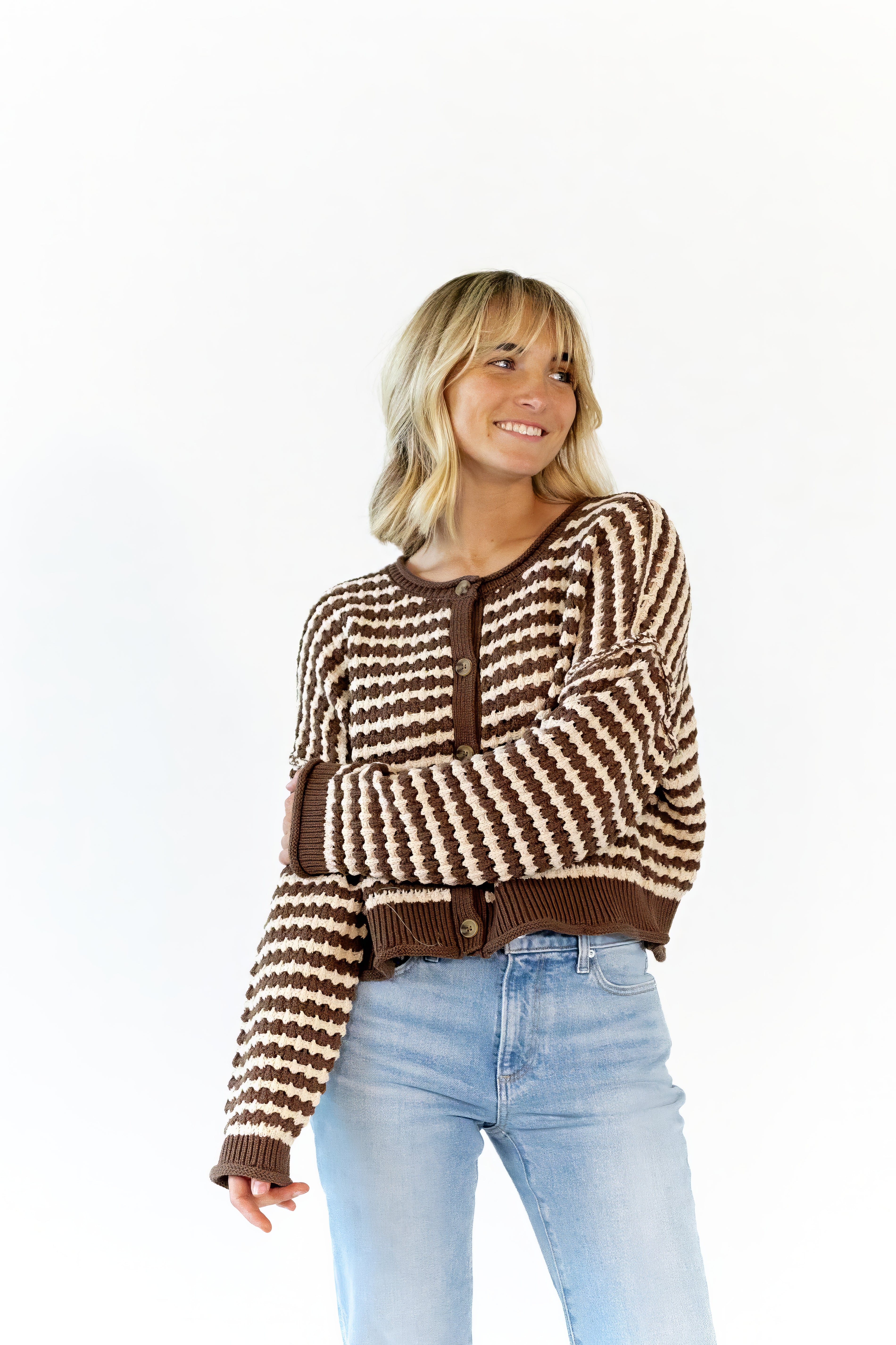 Jenny Striped Cardigan