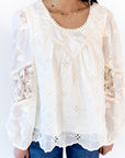 Laia Eyelet Lace Blouse