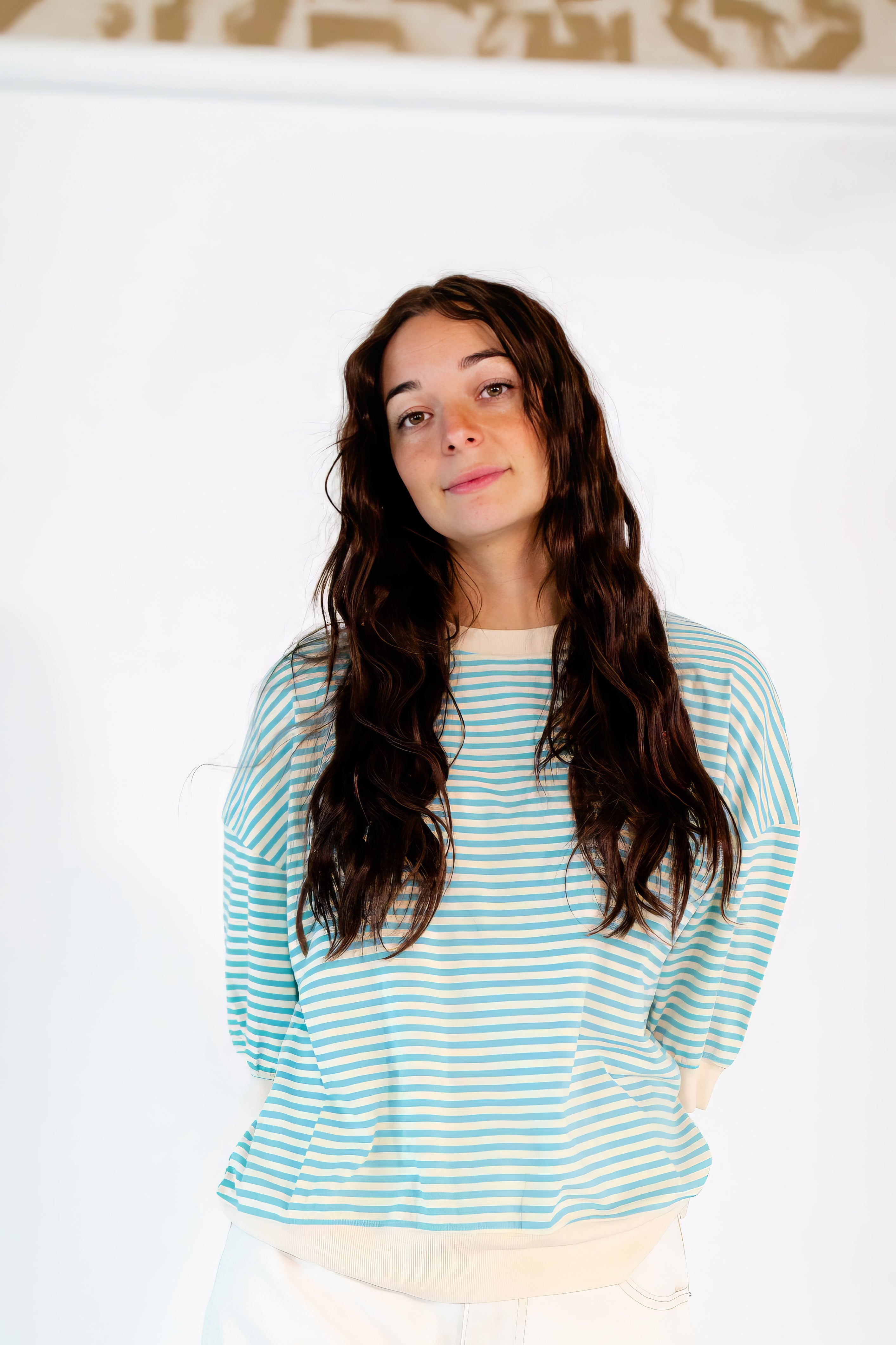 Yves Striped Top ・Blue