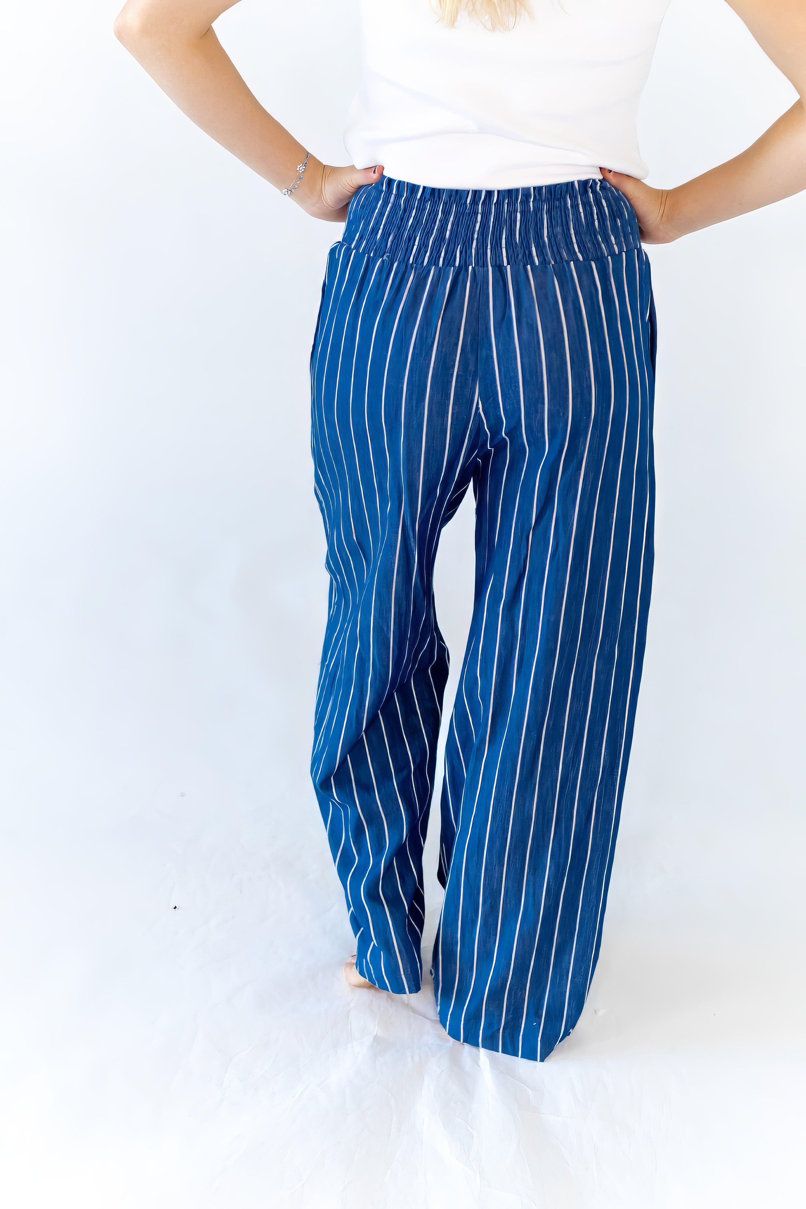 Swana Striped Palazzo Pants