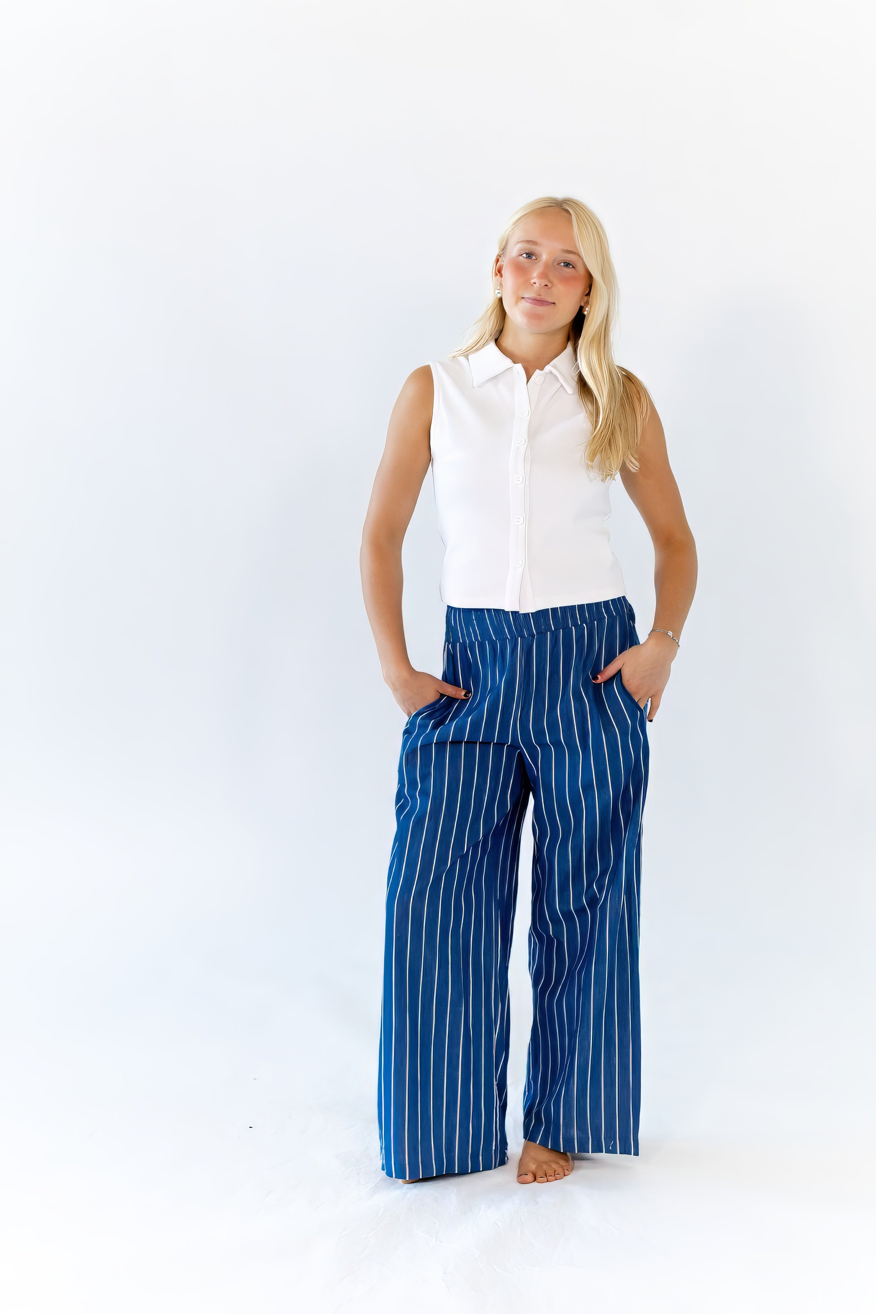 Swana Striped Palazzo Pants