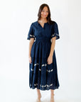 Rosalie Embroidered Midi Dress