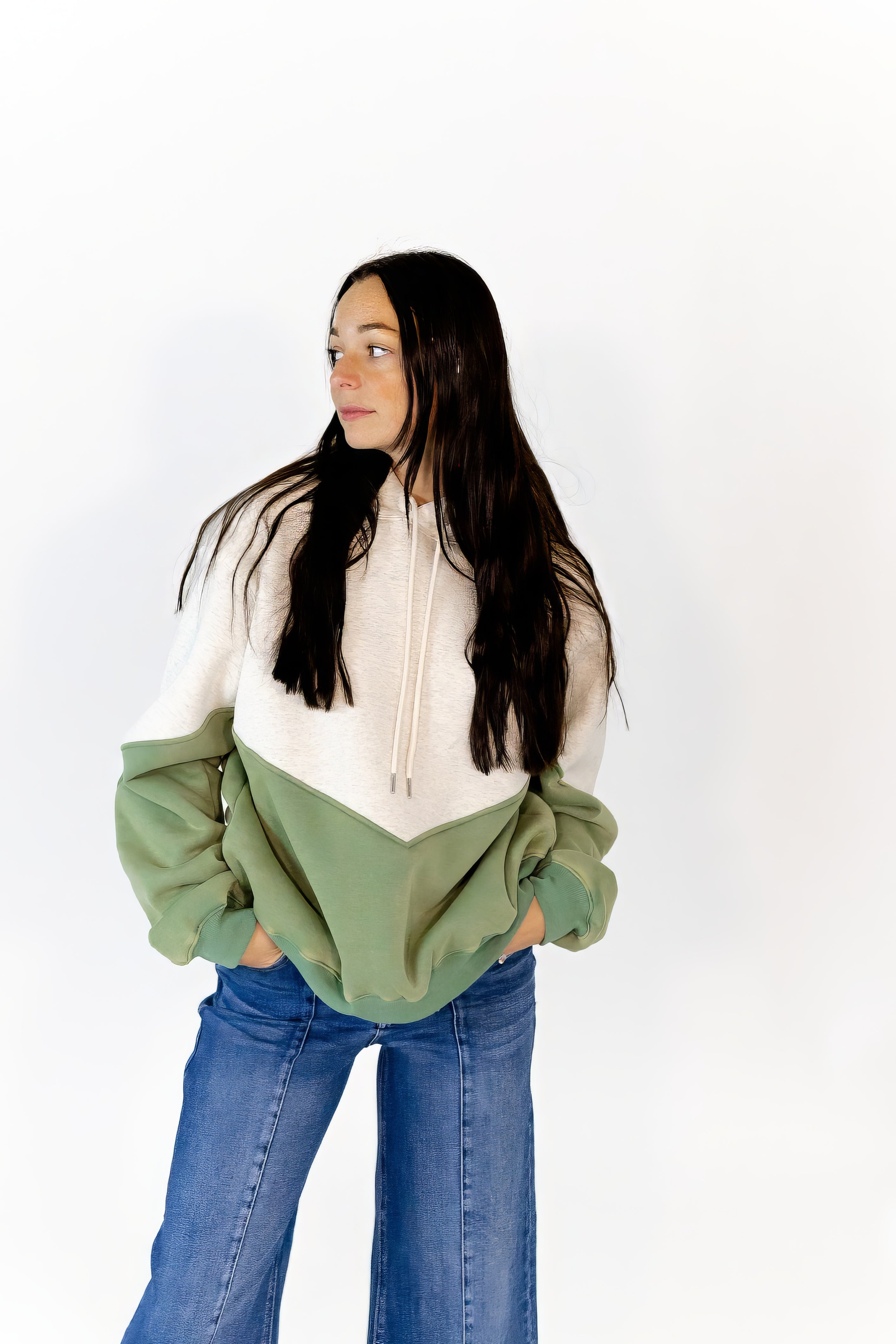 Luca Colorblocked Soft Hoodie