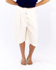 Tiegan Cotton Jorts · White