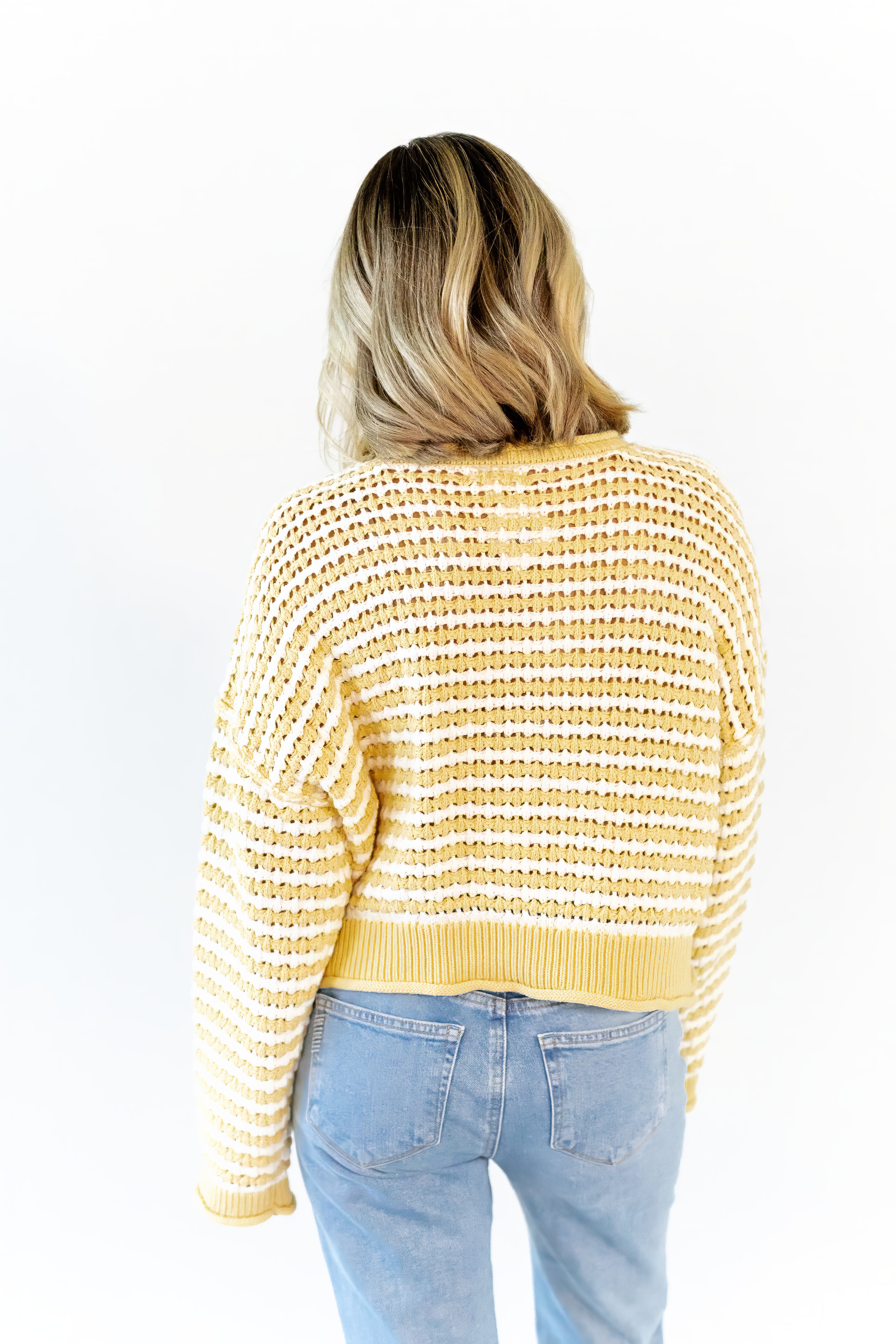 Kellie Crochet Cardigan · Butter