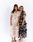 Eli Tiered Ruffle Midi Dress · Cream
