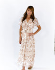 Eli Tiered Ruffle Midi Dress · Cream