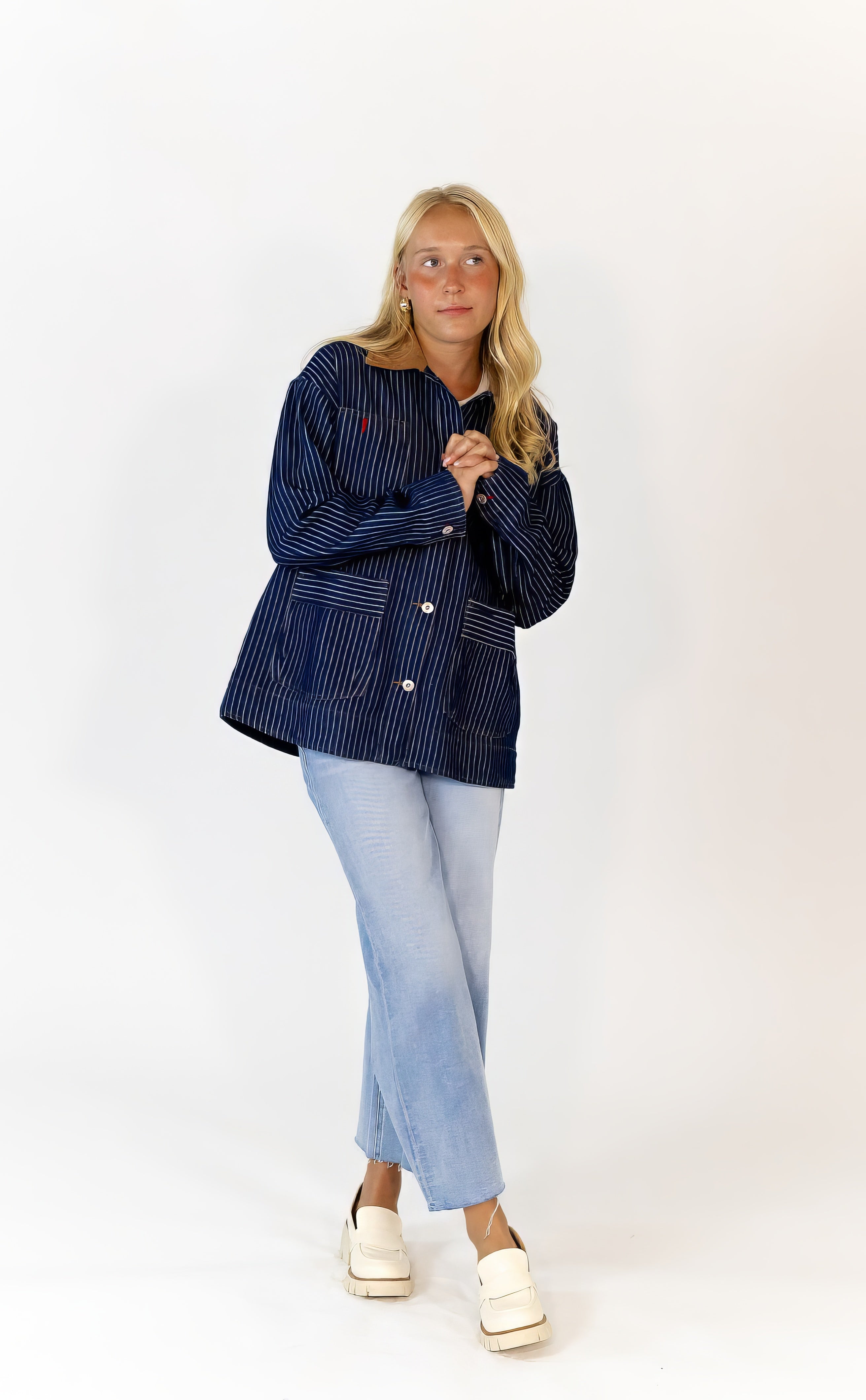 Beau Striped Denim Jacket