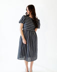 Eden Jacquard Striped Dress