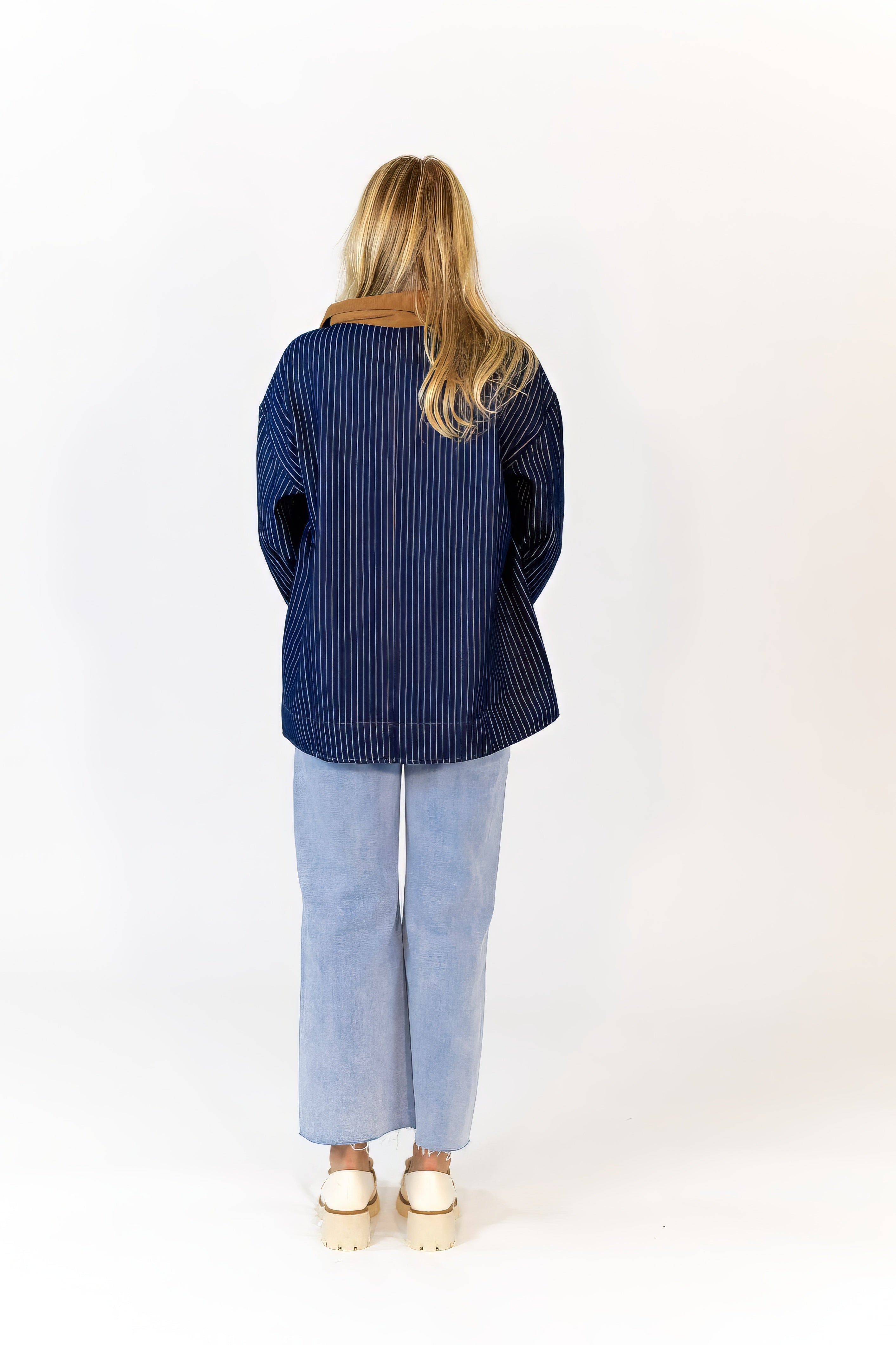 Beau Striped Denim Jacket