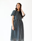 Eden Jacquard Striped Dress