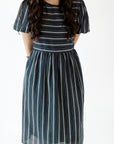 Eden Jacquard Striped Dress