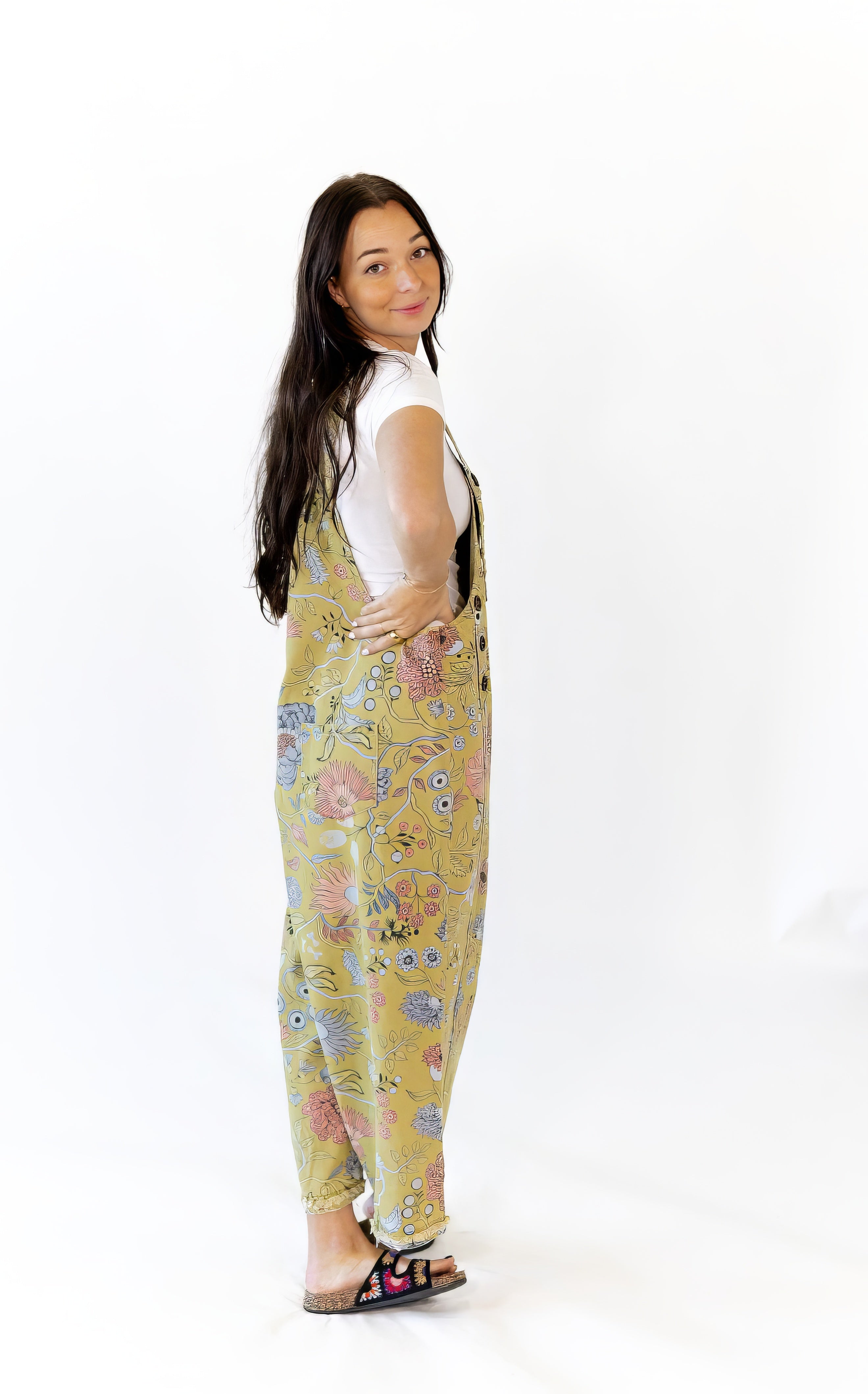 Twyla Floral Overalls