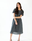 Eden Jacquard Striped Dress