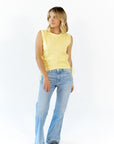 Kit Ruched Side Tank · Butter