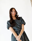 Eden Jacquard Striped Dress