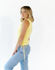 Kit Ruched Side Tank · Butter