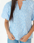 Lizzie Split Neck Top
