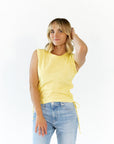 Kit Ruched Side Tank · Butter