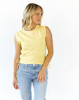 Kit Ruched Side Tank · Butter
