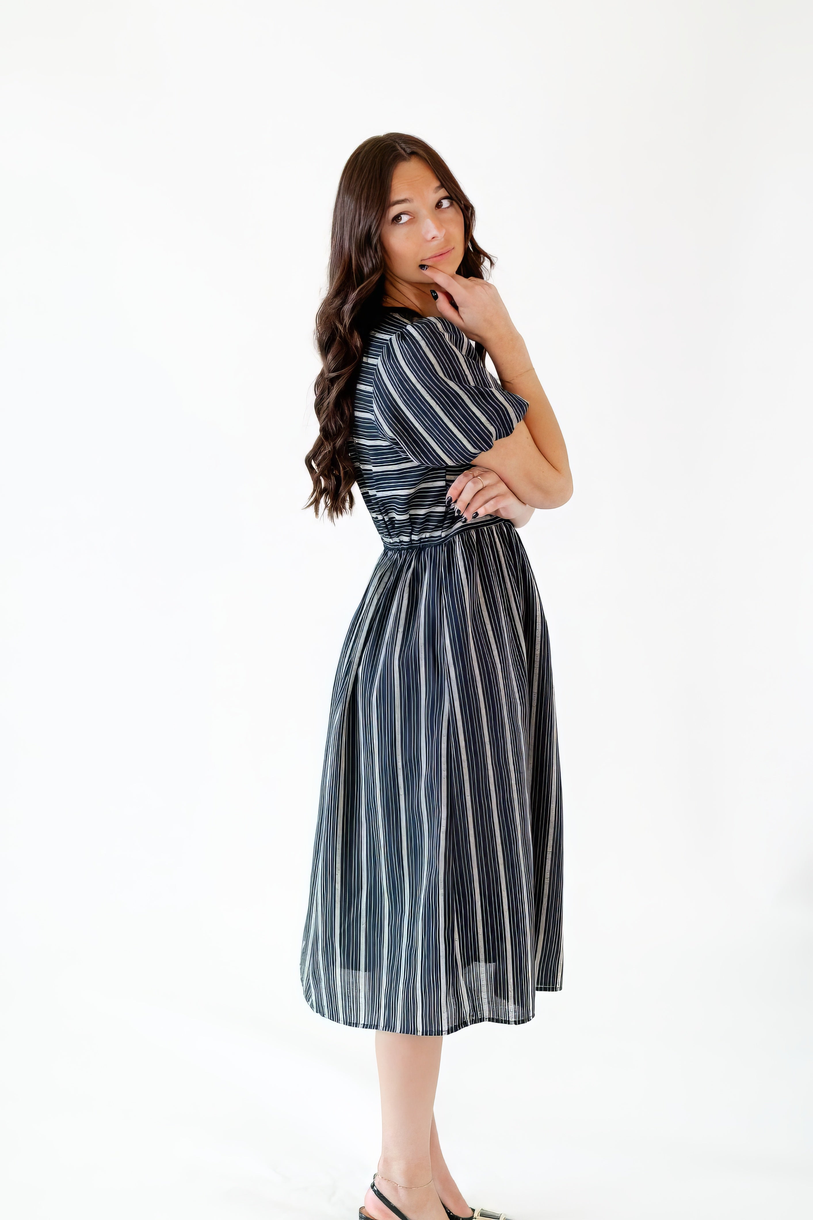 Eden Jacquard Striped Dress