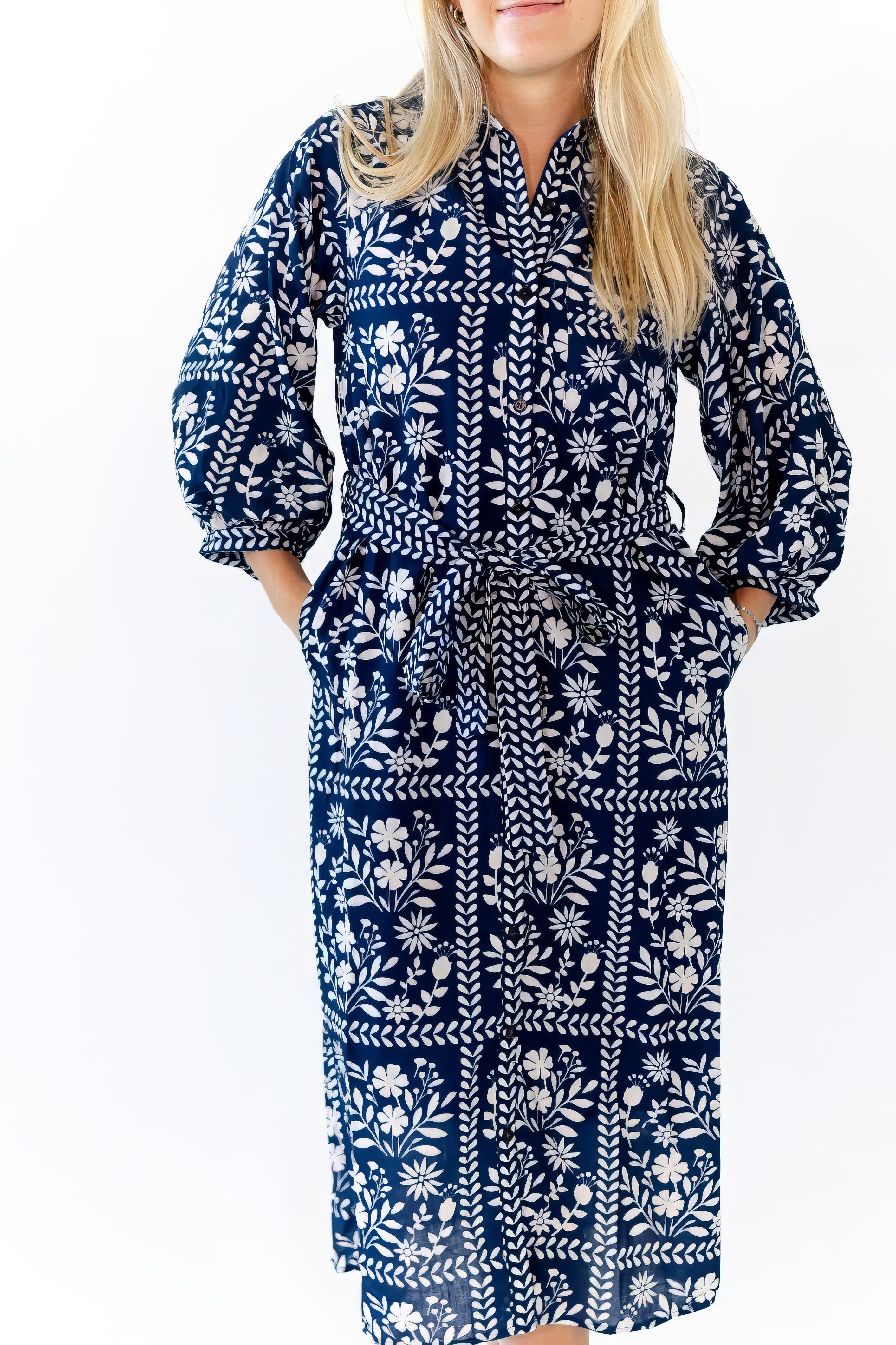 Ariel Mosaic Print Shirt Dress