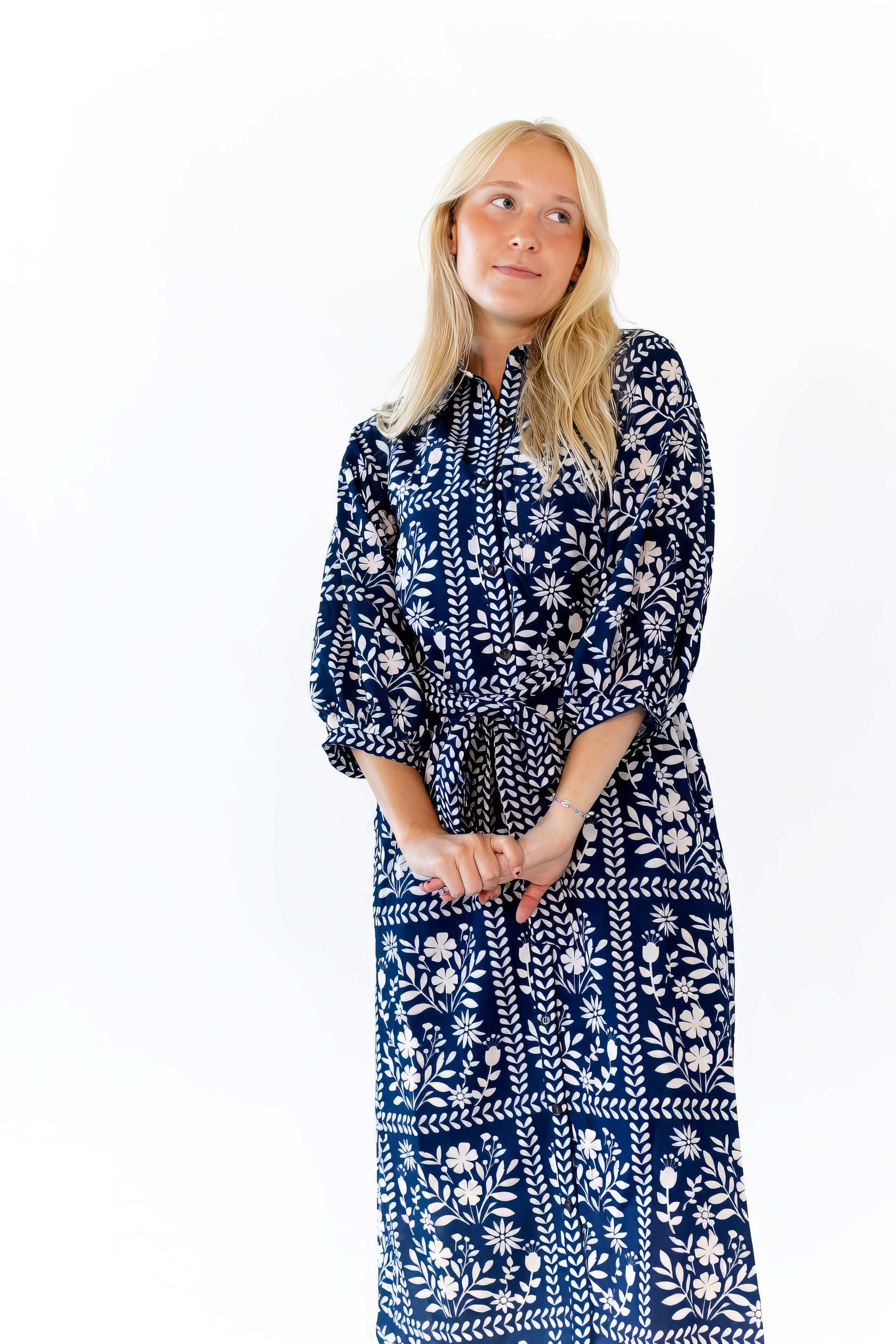 Ariel Mosaic Print Shirt Dress