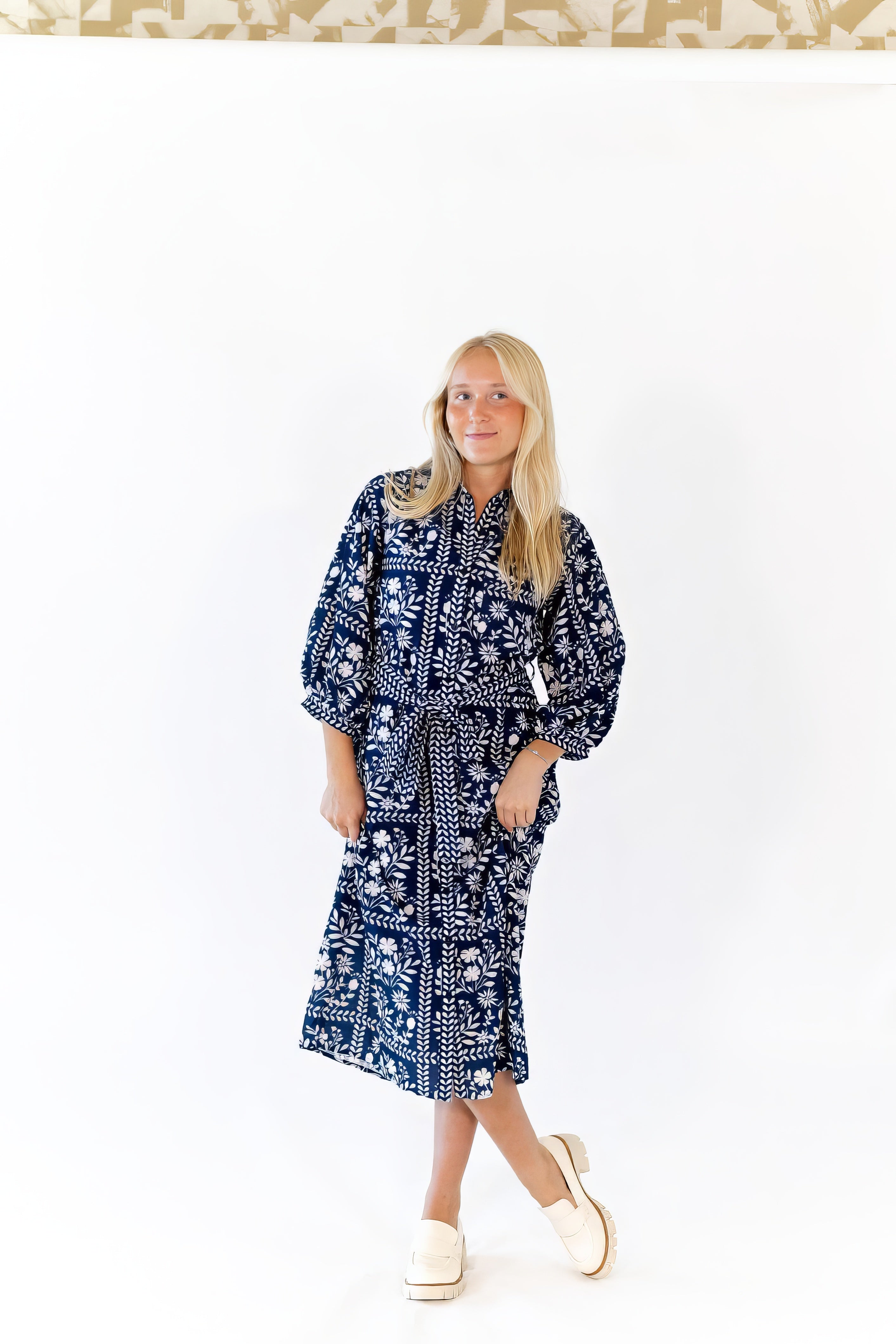Ariel Mosaic Print Shirt Dress