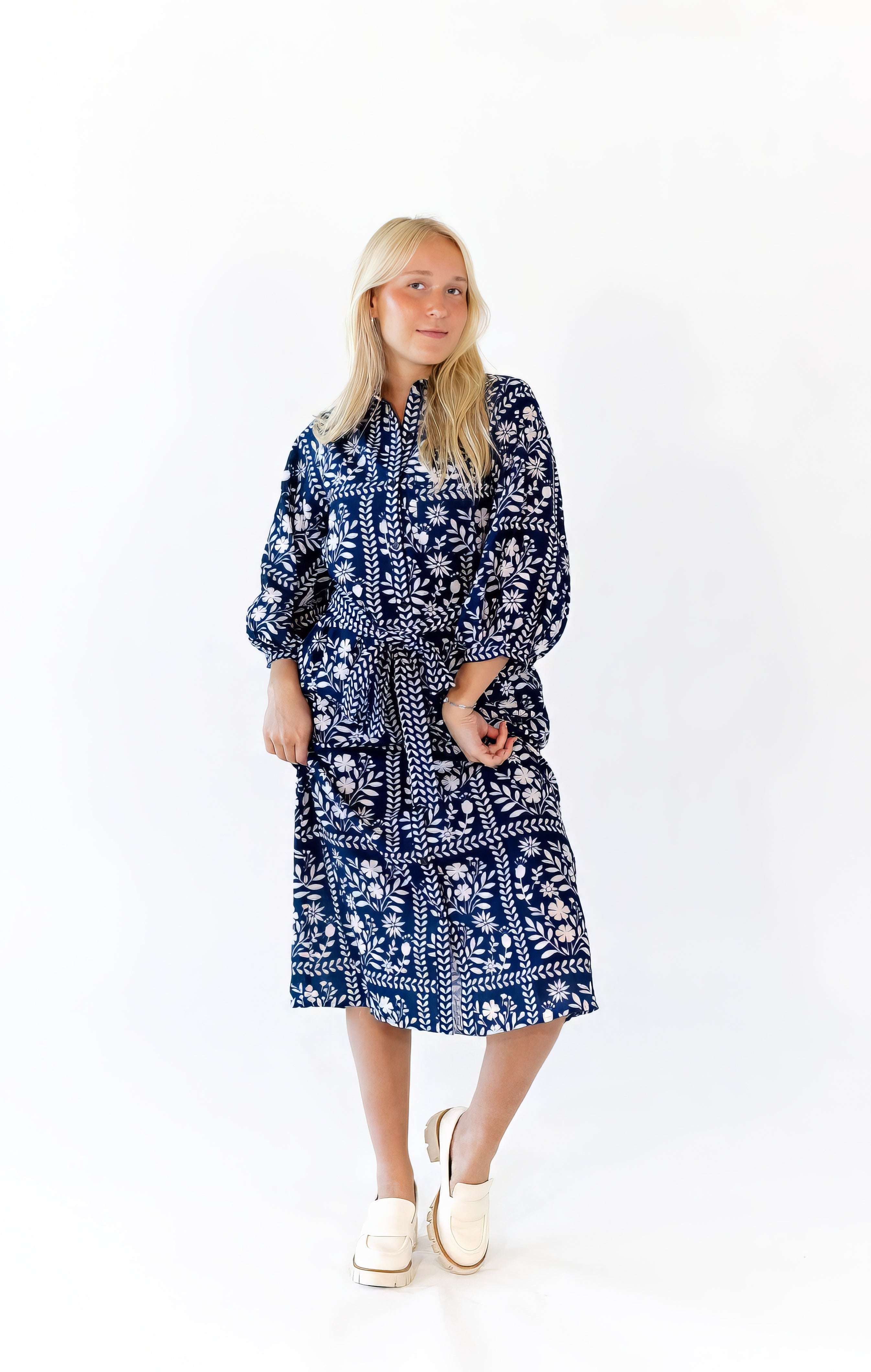 Ariel Mosaic Print Shirt Dress