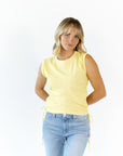 Kit Ruched Side Tank · Butter