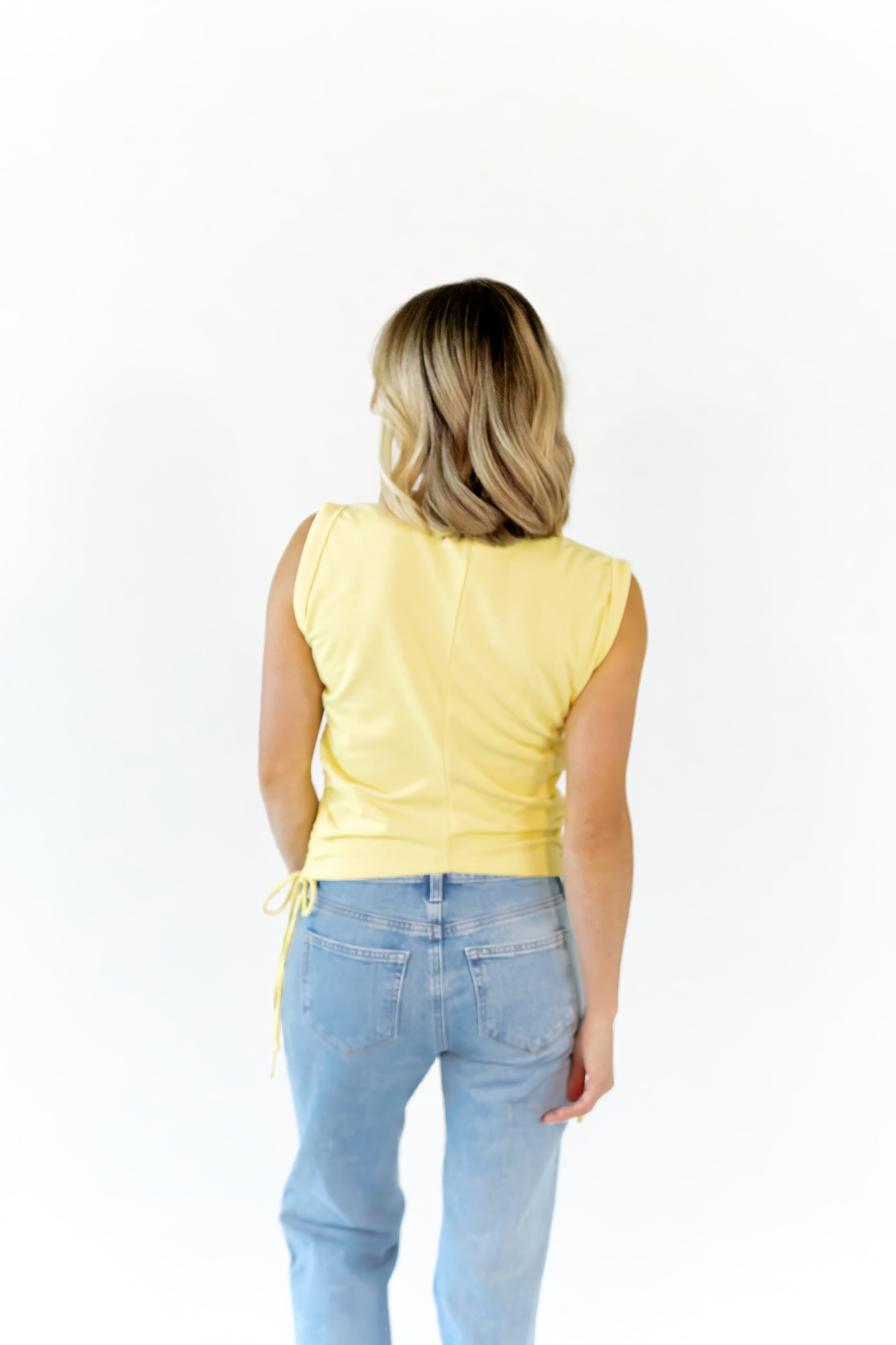 Kit Ruched Side Tank · Butter