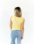 Kit Ruched Side Tank · Butter