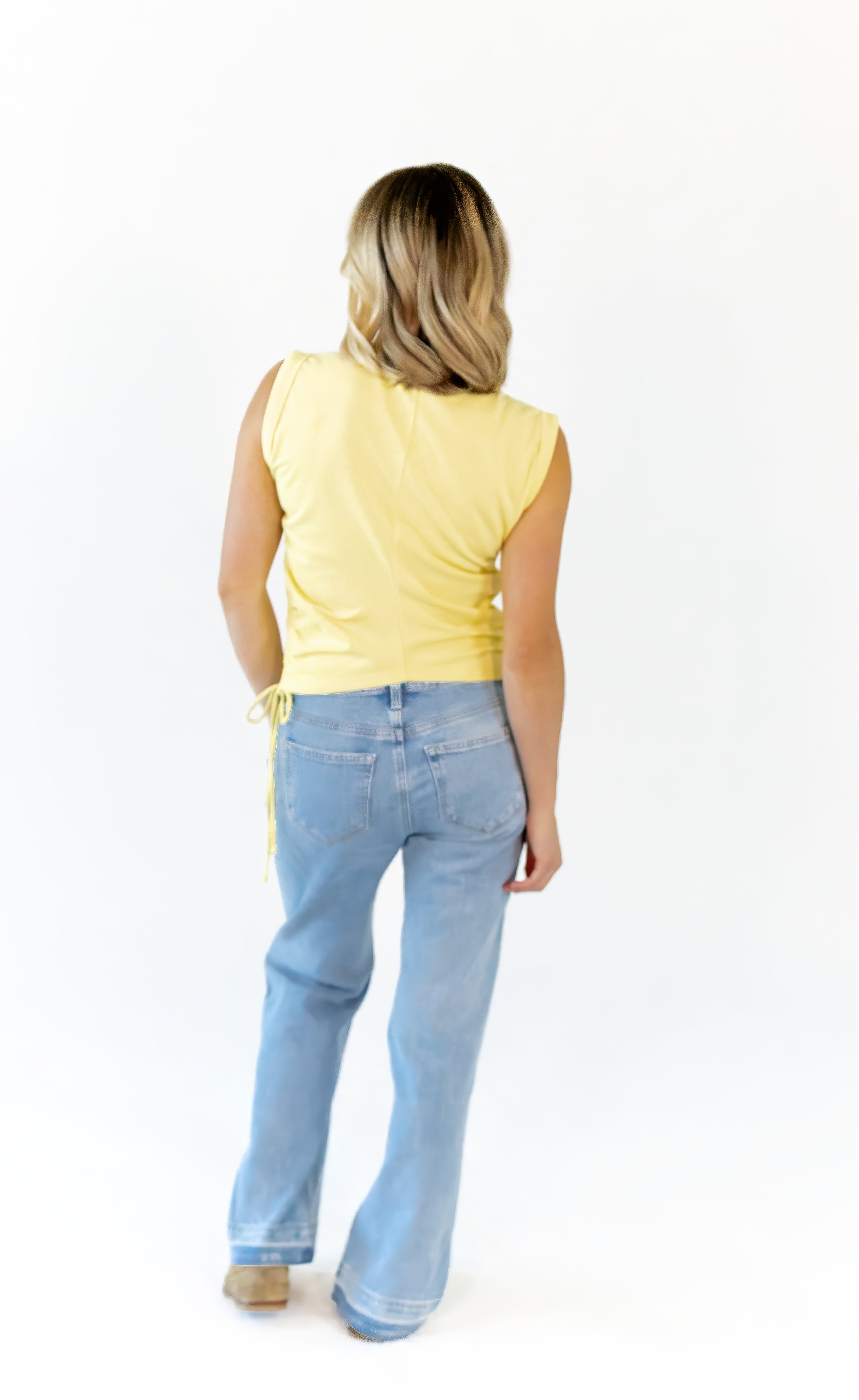 Kit Ruched Side Tank · Butter