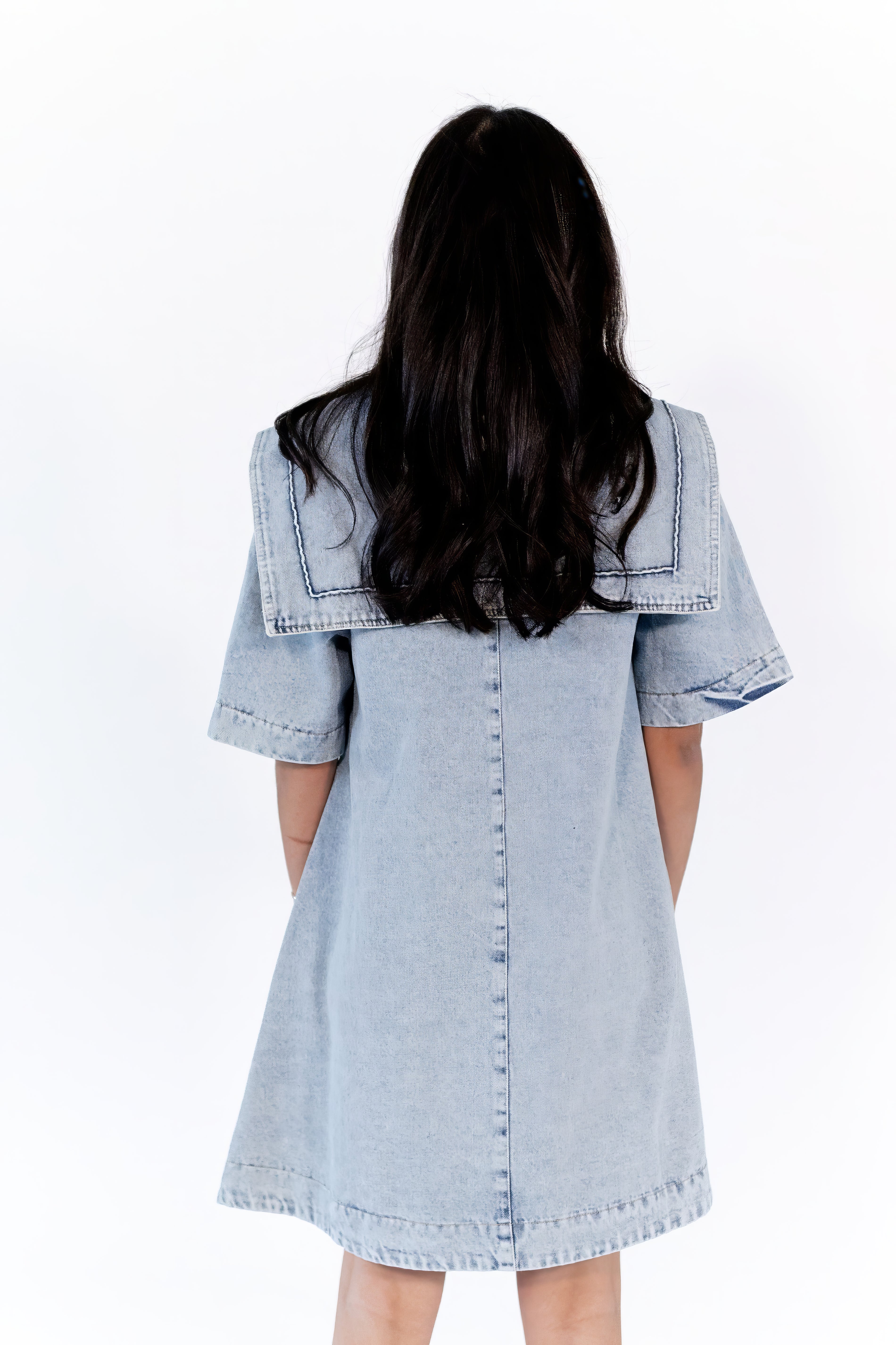 Silvia Collared Denim Dress