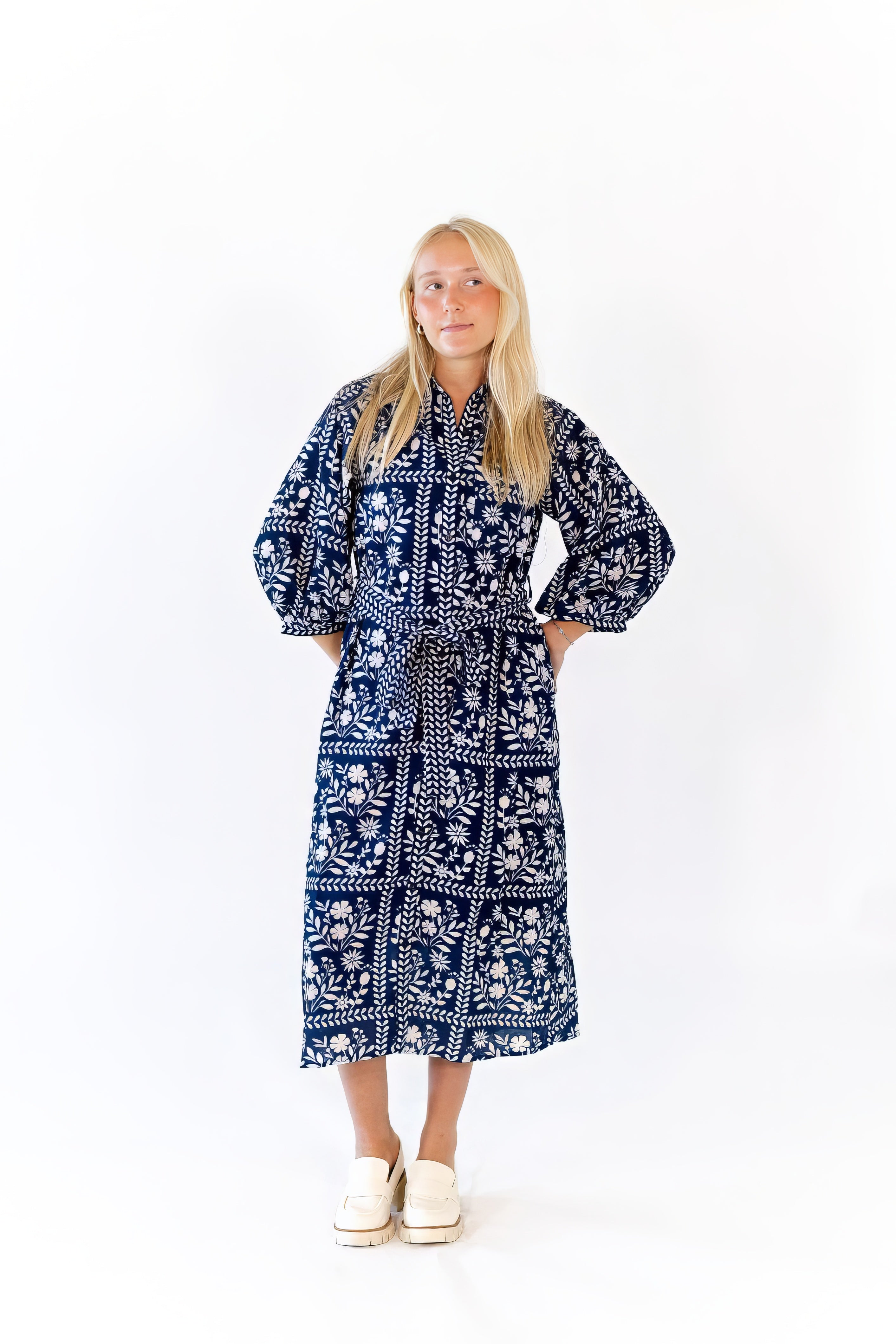Ariel Mosaic Print Shirt Dress