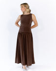 Kai Gathered Bodice Maxi Dress