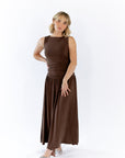 Kai Gathered Bodice Maxi Dress