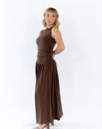 Kai Gathered Bodice Maxi Dress