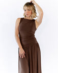 Kai Gathered Bodice Maxi Dress
