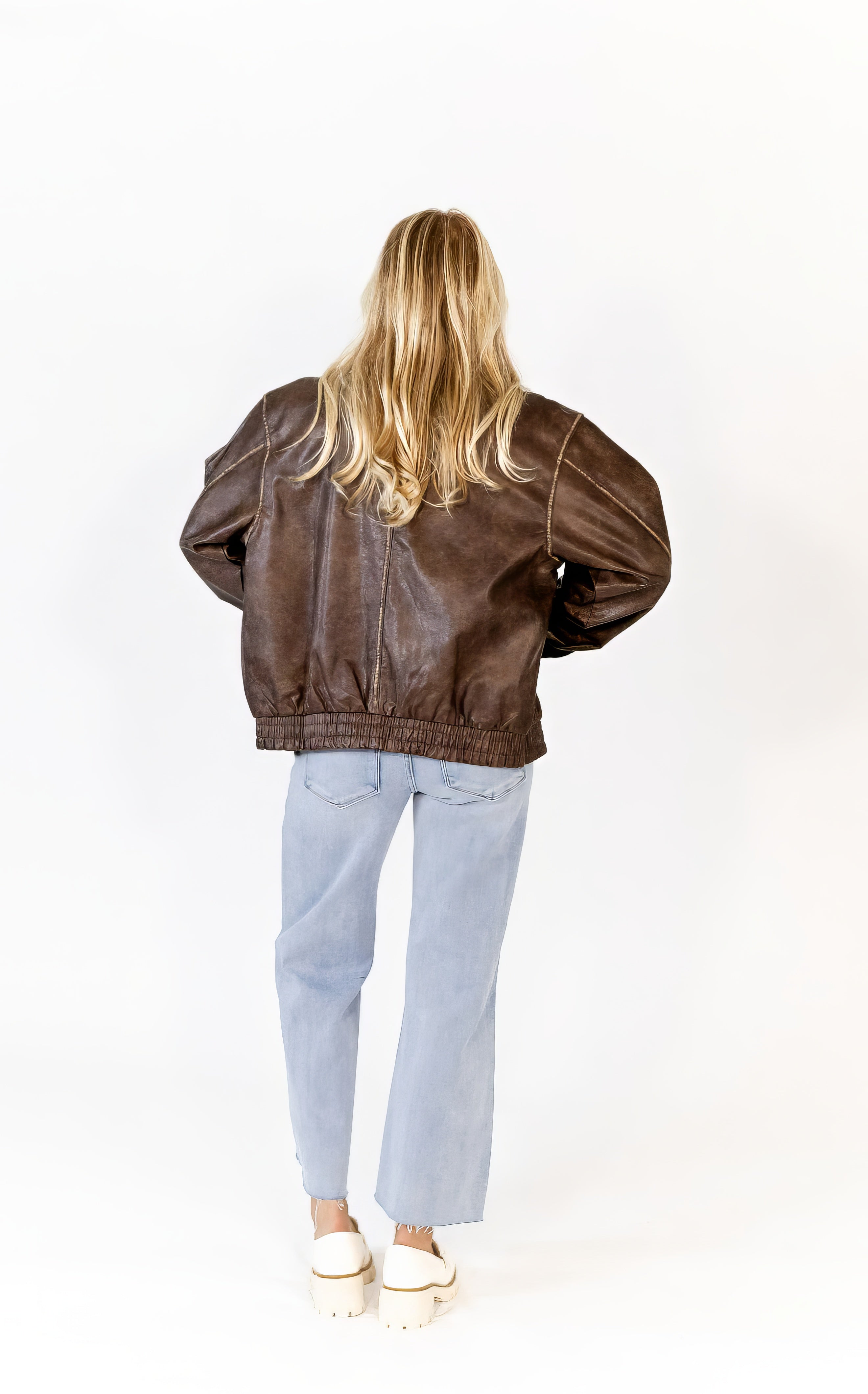 Allegra Zip-Up Bomber Jacket