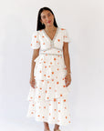 Nappa Embroidered Tiered Dress