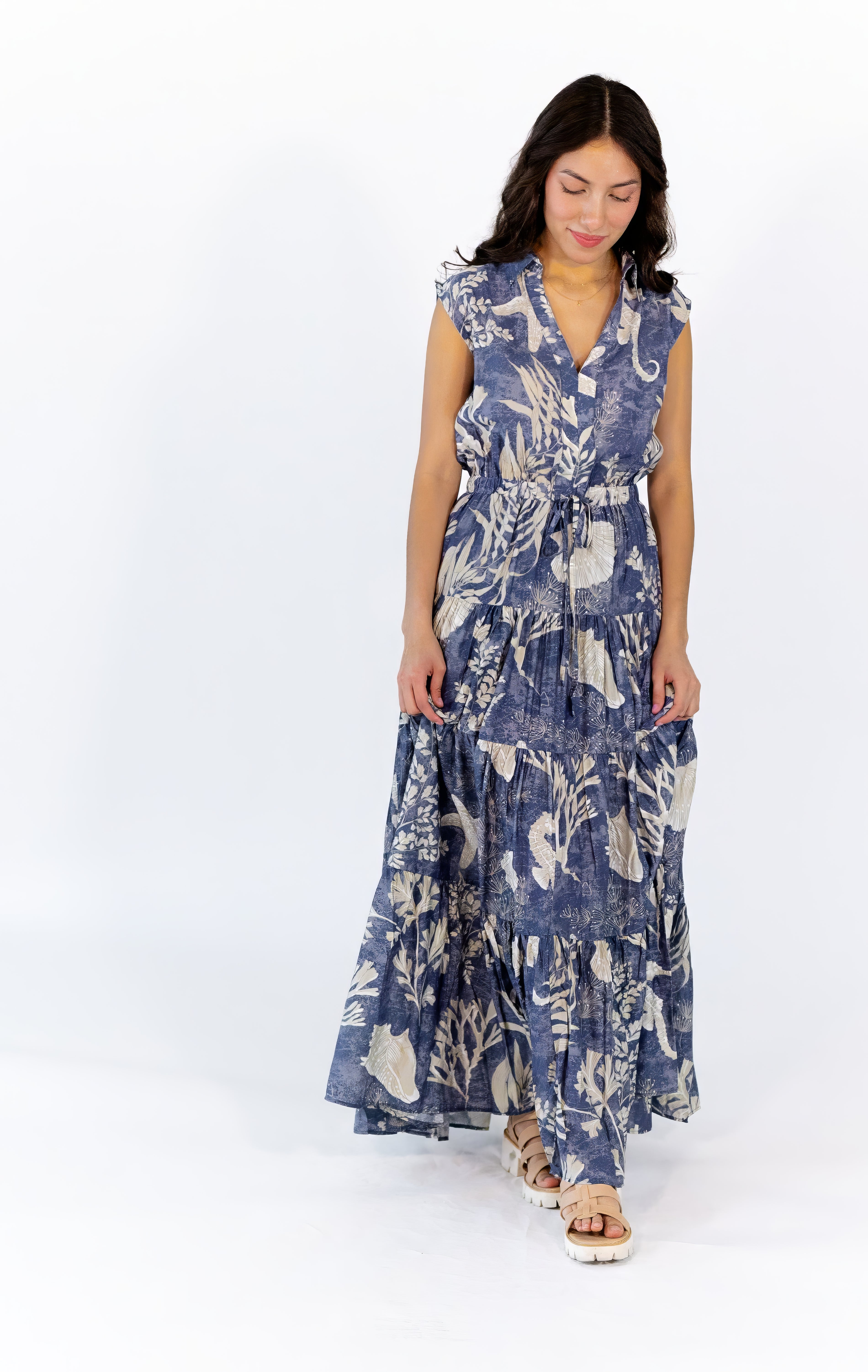 Seaside Tiered Maxi Dress