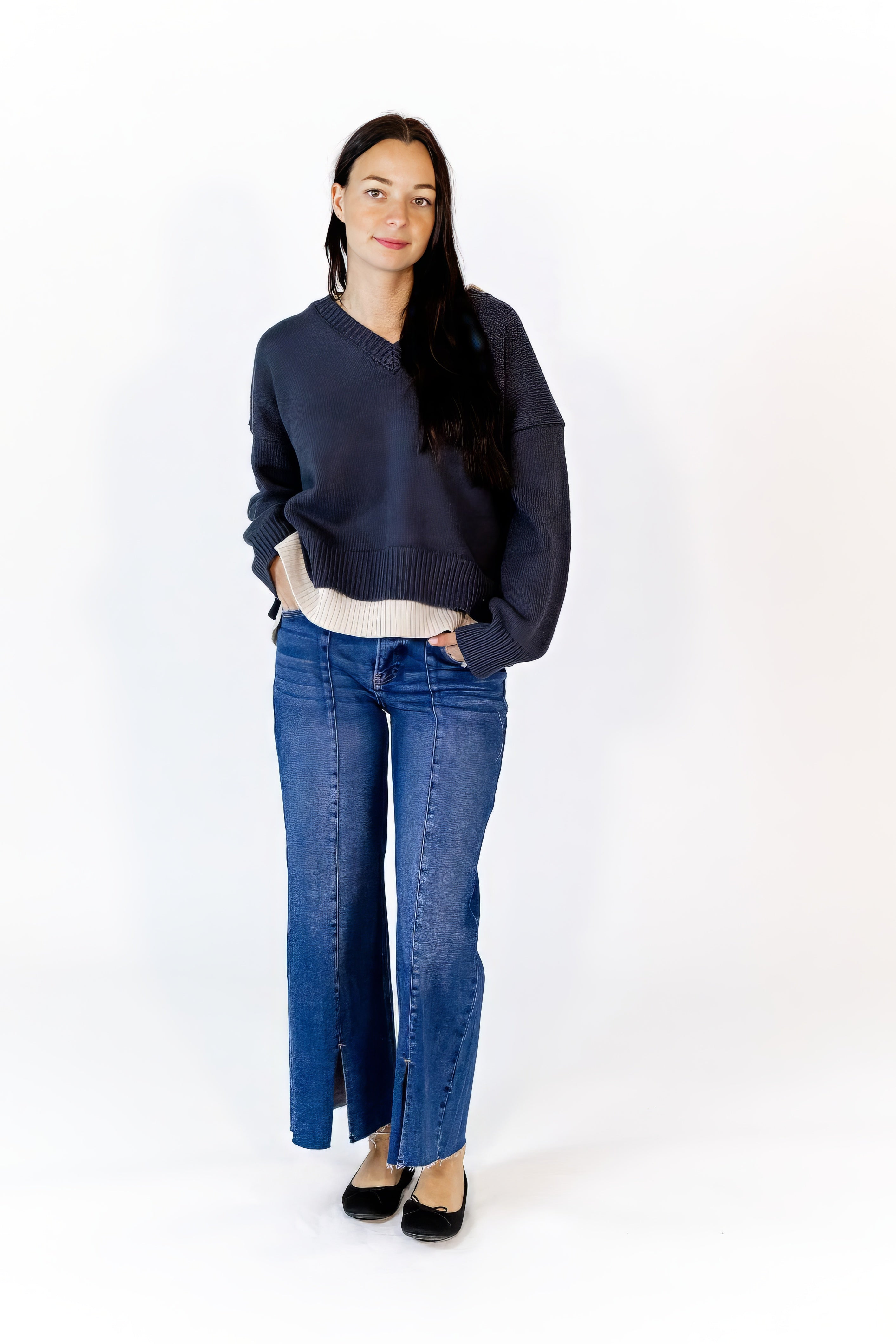 Tabbie Layered Knit Top