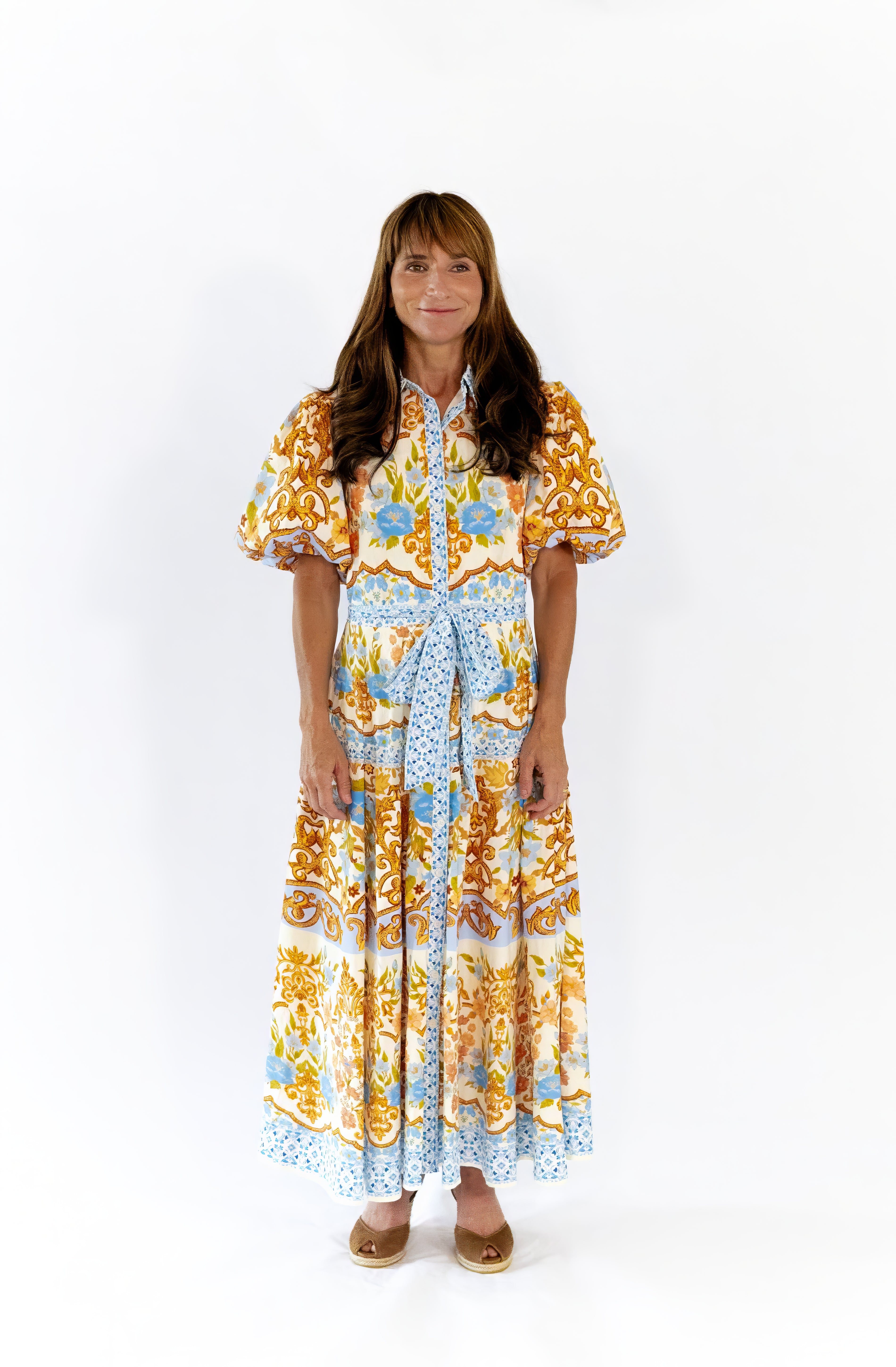 Louie Printed Midi Dress