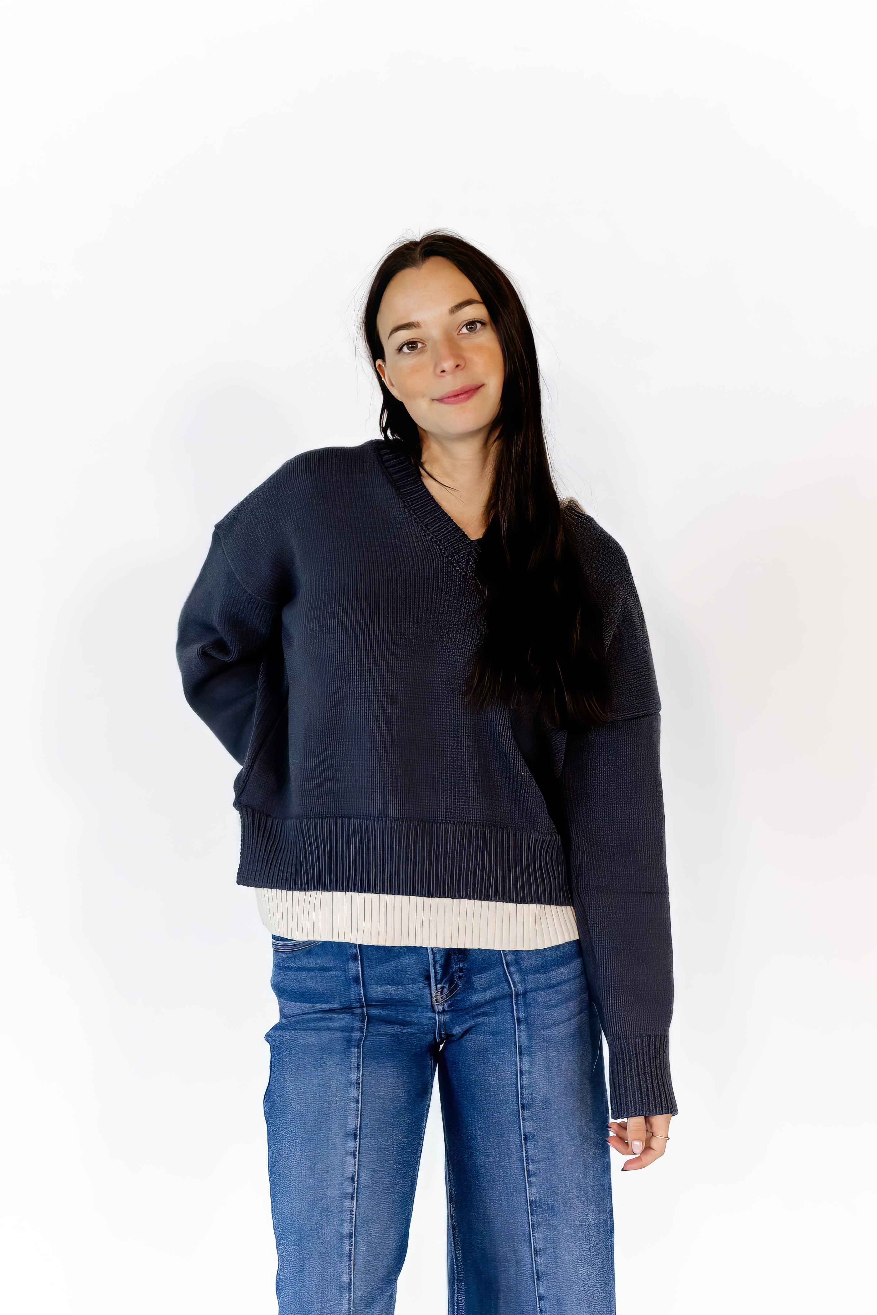 Tabbie Layered Knit Top