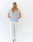 Leenah Striped Muscle Tee