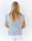 Leenah Striped Muscle Tee