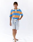 Drawstring Light Wash Jorts